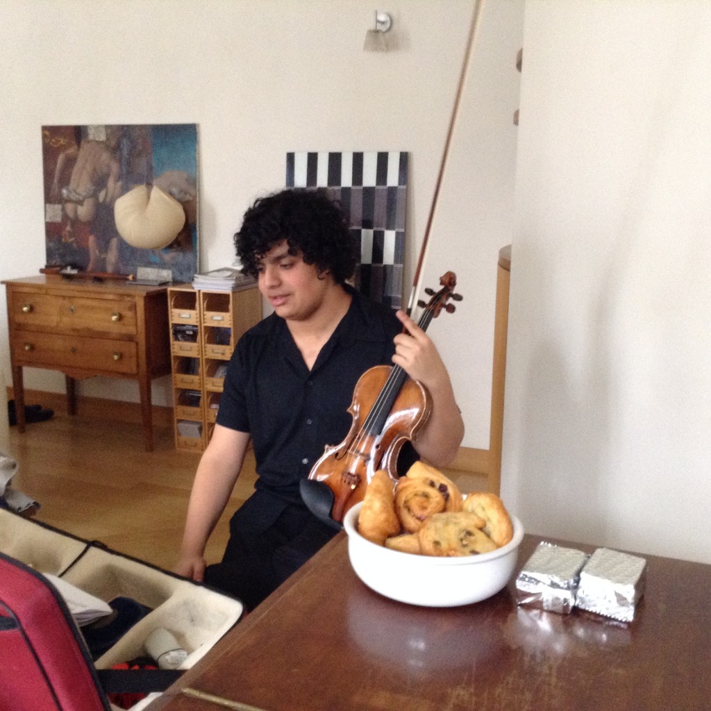 Mohamed Hiber et son gouter